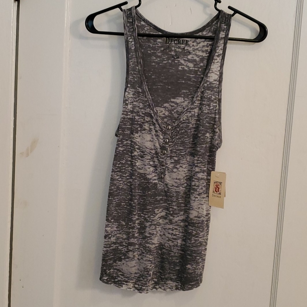 Decree stone washed tank top